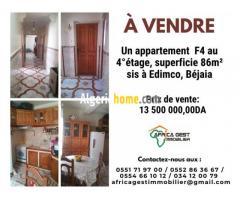 Vente Appartement F4 Béjaïa